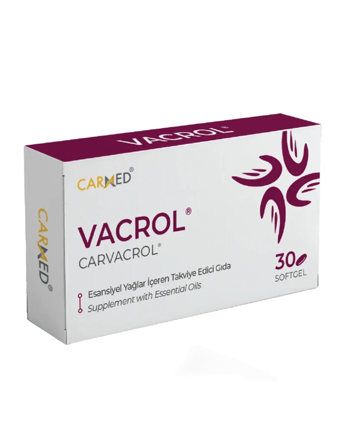CARMED VACROL 500 MG 30 SOFT GEL Carmed Vacrol 500 MG 30 Soft Jel - Görsel 1