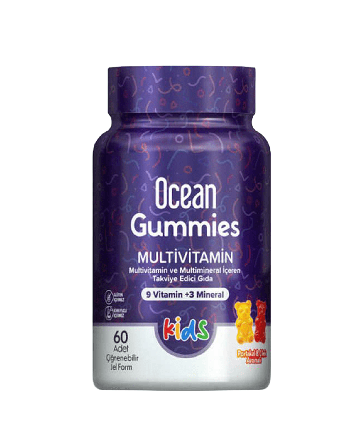 Ocean Gummies Multivitamin 60 Çiğnenebilir Jel Form - Portakal Ocean Gummies Multivitamin 60 Çiğnenebilir Jel Form - Portakal - Görsel 1